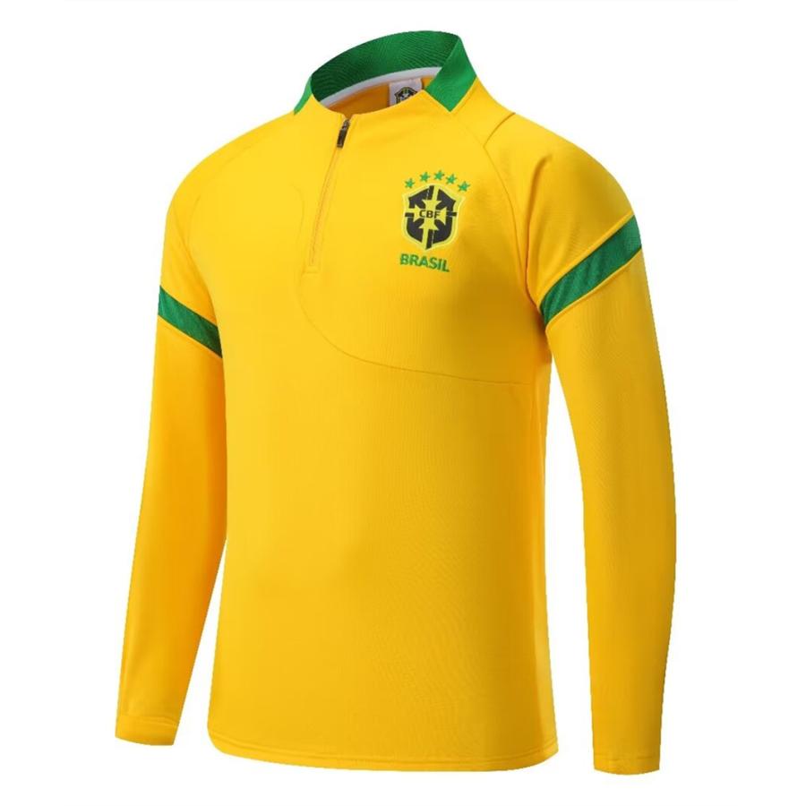 D31 ブラジル代表 長袖 上下着 大人用, 子供用 練習サッカー