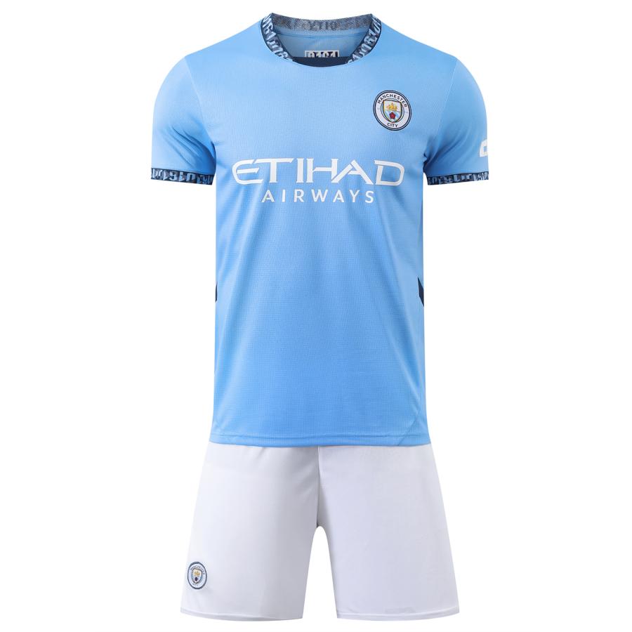 2024-2025マンチェスターシティホーム ユニフォーム H09 サッカーユニフォーム マンチェスターシティー 2024-2025年