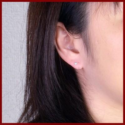 エントリーでP10倍 PT900プラチナ天然アクアマリンピアス : 誕生石