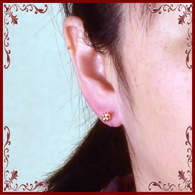 ピアス　クローバー　K18 イエローゴールド 楽天市場】ピアス クローバー K18 イエローゴールド 地金 四葉