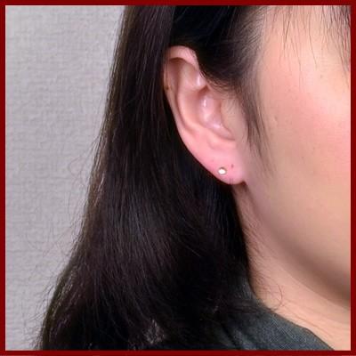 エントリーでP10倍 K18天然ムーンストーンピアス【ムーンストーン 