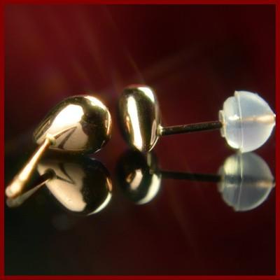 エントリーでP10倍 K18PGピンクゴールドティアドロップピアス【大