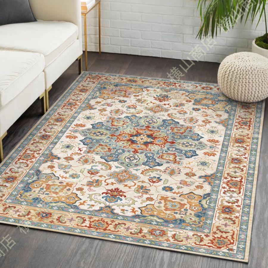 ラグマット カーペット 洗えるラグ 北欧ラグ レトロ ラグ 絨毯 長方形