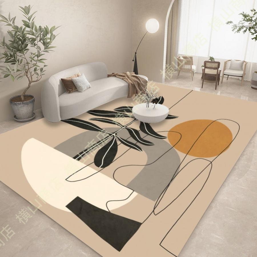 スタイリッシュシンプル カーペット160*230cm 北欧 ラグ 洗える 抗菌