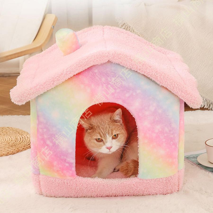 ペットベッド 猫ハウス ドーム型 ペットハウス 猫小屋 犬小屋 小型犬