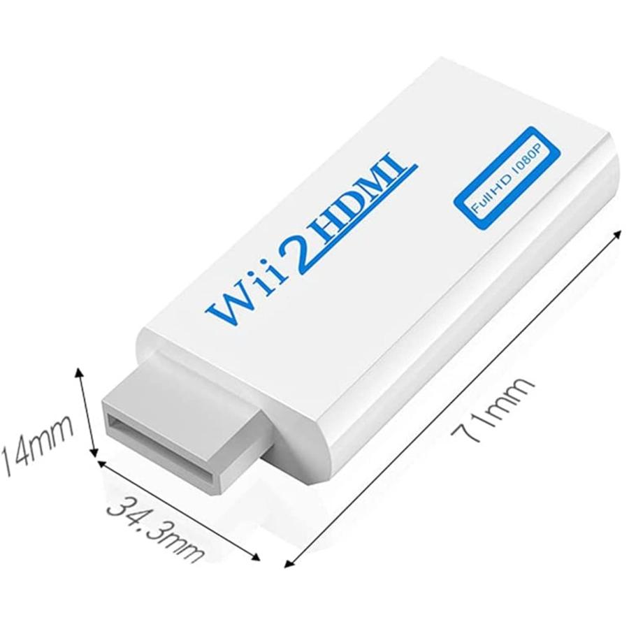 SZJUNXIAO Wii to HDMI変換アダプタ- Wii専用HDMI コンバーター720p/1080pに変換 3.5mmオーディオ 全部Wi｜yokoyoko-shop｜06