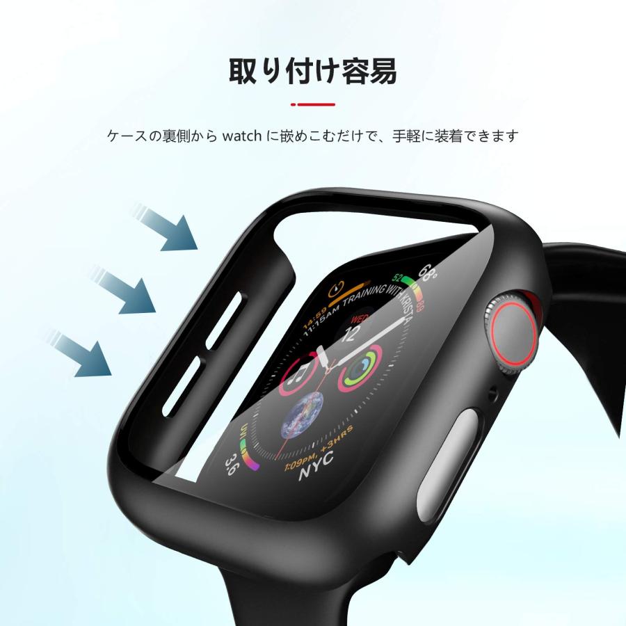NIMASO ケース Apple Watch Series 6 / SE/Series 5 / Series4 対応 44mm 用 PC素材 強化ガ｜yokoyoko-shop｜06