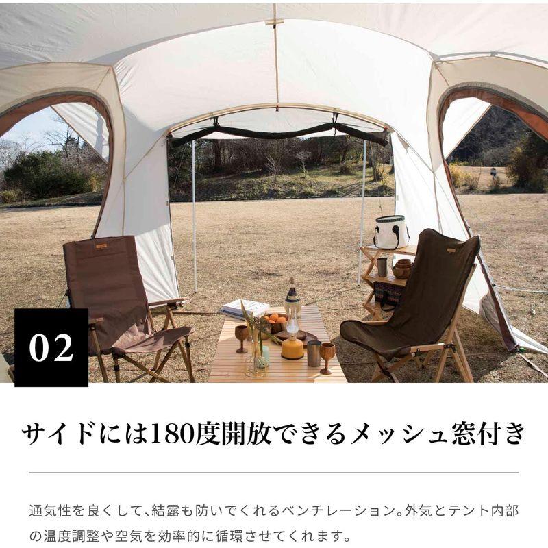 ランキング総合1位 S'more(スモア) Maroom テント キャンプ 2ルーム 4