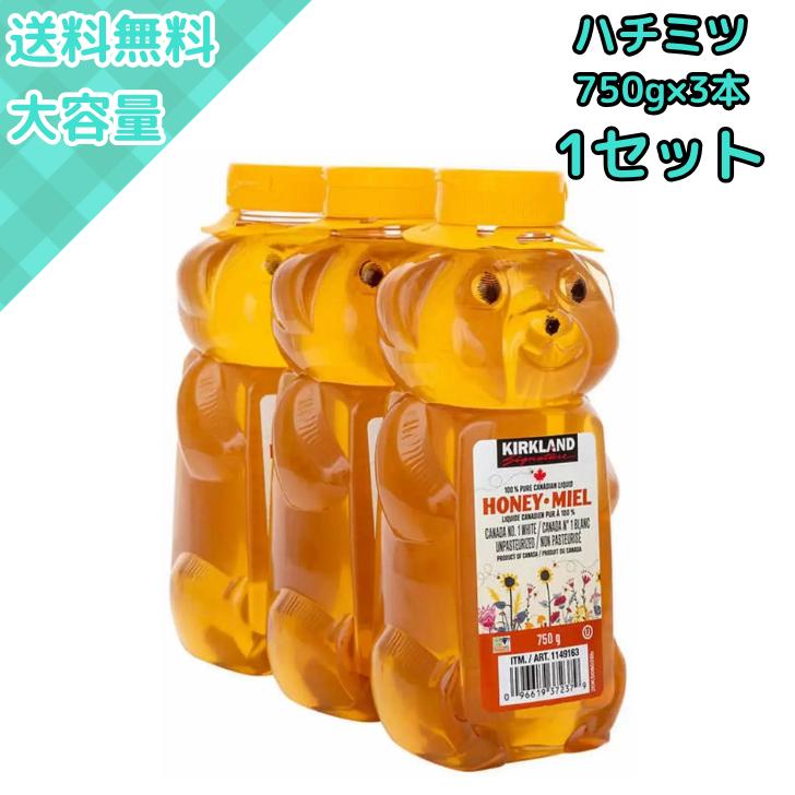 コストコ（Costco） カナダ産はちみつ 750g×3本セット くまボトルが