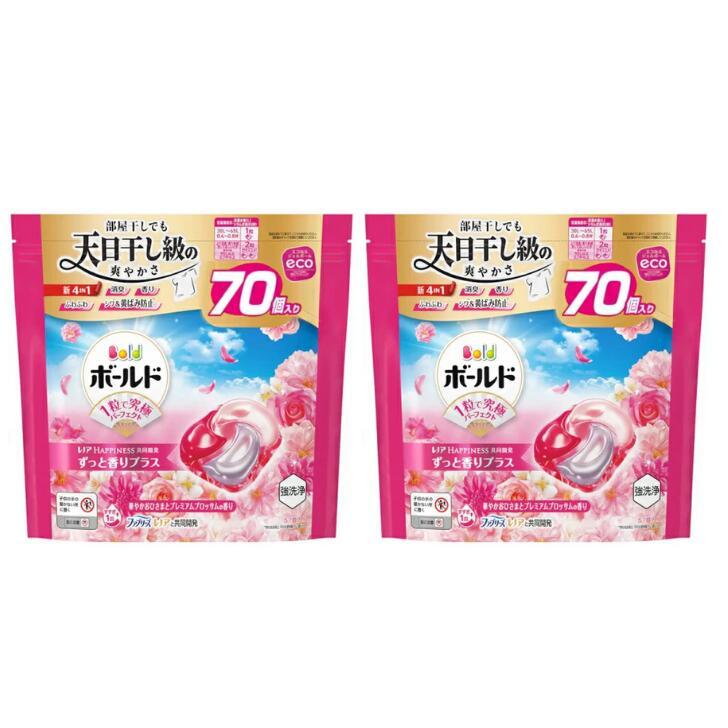 ボールド ジェルボール4D プレミアムブロッサム 詰替用 70個×2袋 柔軟