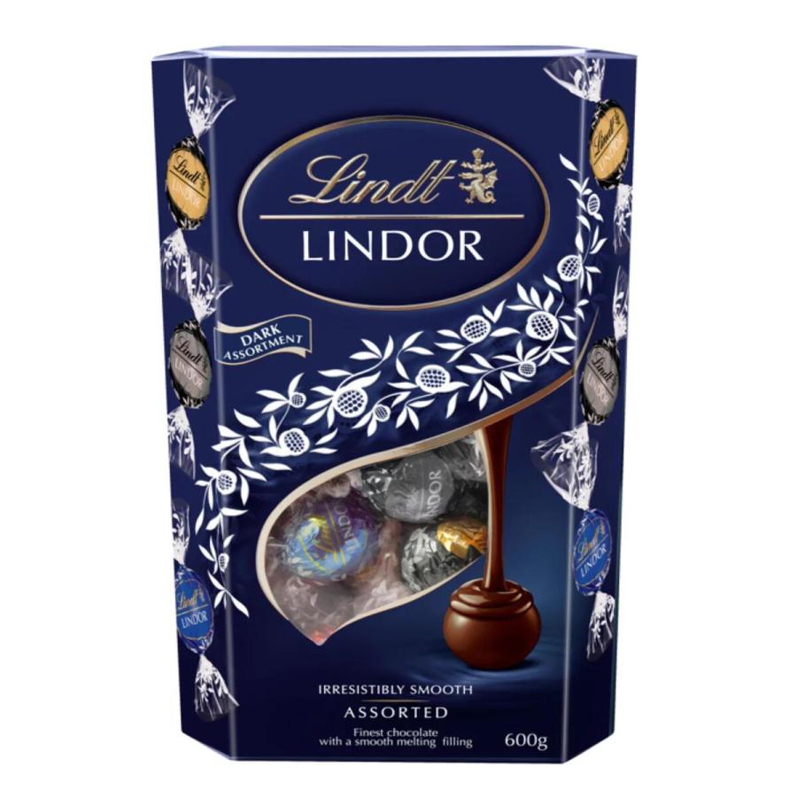 リンツ（Lindt） 3箱 リンドール ダーク アソート 600g トリュフ 