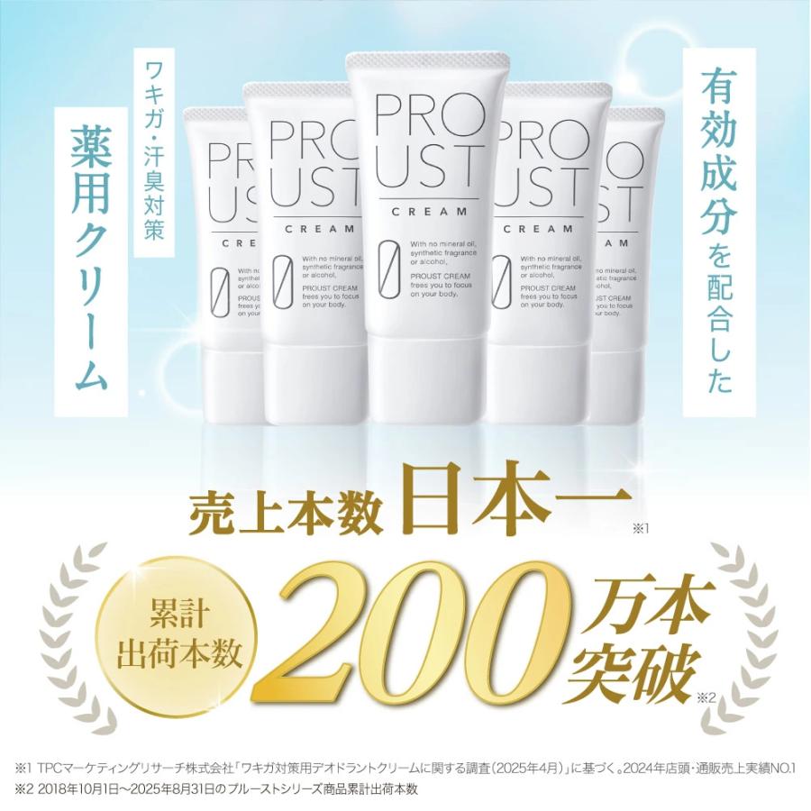 プルーストクリーム3本セット 30g 日本製 医薬部外品 累計出荷本数200万本突破！】 プルーストクリーム 3本 公式 2024年国内