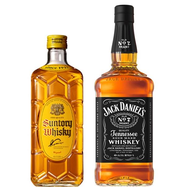 Jack Daniel's & Suntory Whisky セット ウィスキー2本セット】サントリー角瓶＆ジャックダニエルブラック