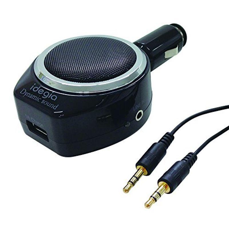 アークス Idegia ダイナミックサウンド 充電機能付 Auxケーブル 1m 付属 Dc12v車専用 ブラック X 107 希望者のみラッピング無料