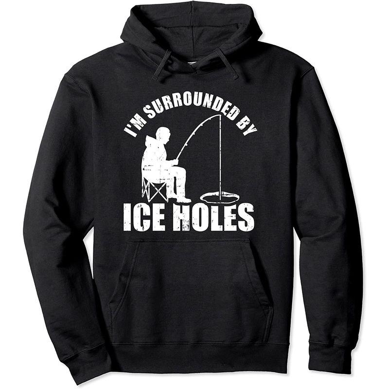 I'm surrounded by Ice Hole Fishing パーカー|yomshoji|03