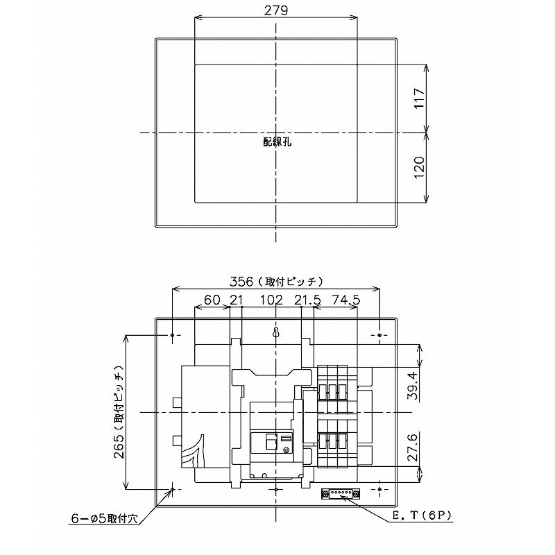 Panasonic（パナソニック） BQR3562：住宅用分電盤(露出・半埋込両用形