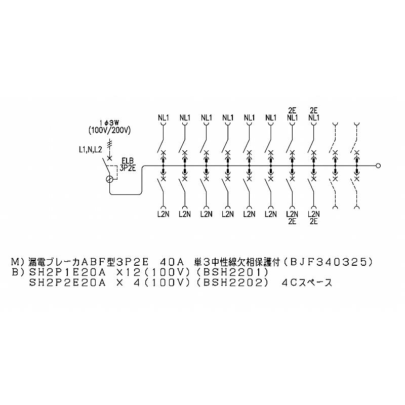 Panasonic（パナソニック） BQR84164：住宅用分電盤(露出・半埋込両用