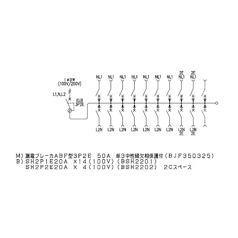 Panasonic BQR85182:住宅用分電盤(露出・半埋込両用形)(ドア付 Panasonic BQR85182:住宅用分電盤(露出・半埋込両用形)(ドア付