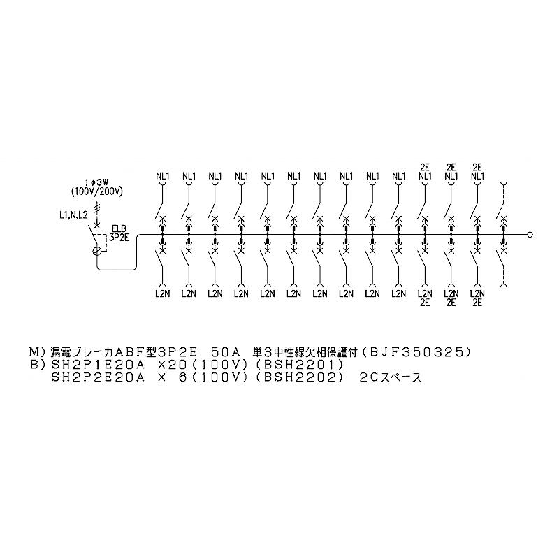 Panasonic（パナソニック） BQR85262：住宅用分電盤(露出・半埋込両用