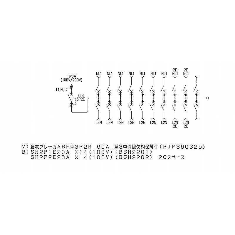 Panasonic（パナソニック） BQR86182：住宅用分電盤(露出・半埋込両用