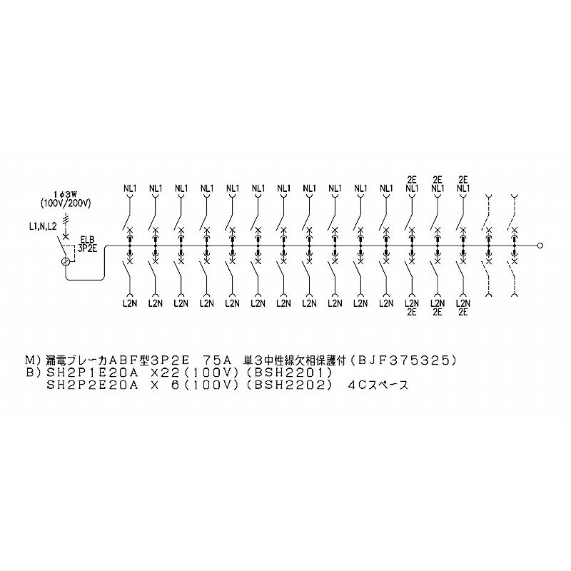 Panasonic（パナソニック） BQR87284：住宅用分電盤(露出・半埋込両用 