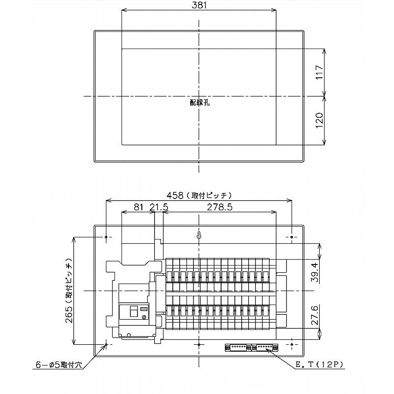 Panasonic（パナソニック） BQR87302：住宅用分電盤(露出・半埋込両用 