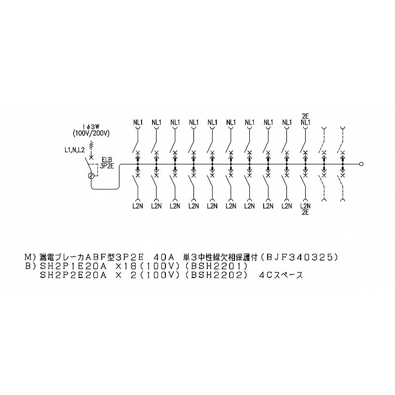 Panasonic（パナソニック） BQW84204：住宅用分電盤(露出・半埋込両用
