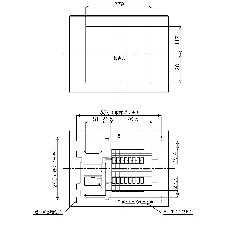 Panasonic（パナソニック） BQW87162：住宅用分電盤(露出・半埋込両用