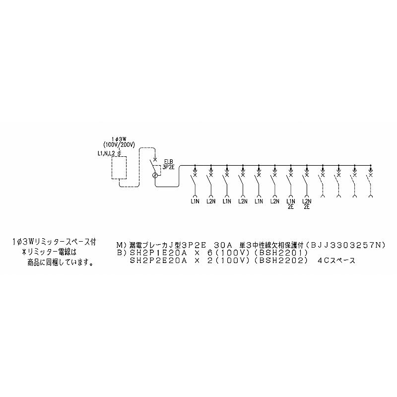 Panasonic（パナソニック） BQWB3384：住宅用分電盤(露出形)(ドア無