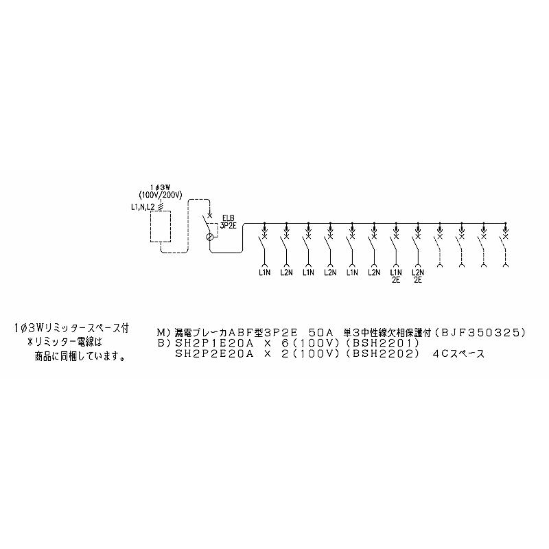 Panasonic（パナソニック） BQWB3584：住宅用分電盤(露出形)(ドア無