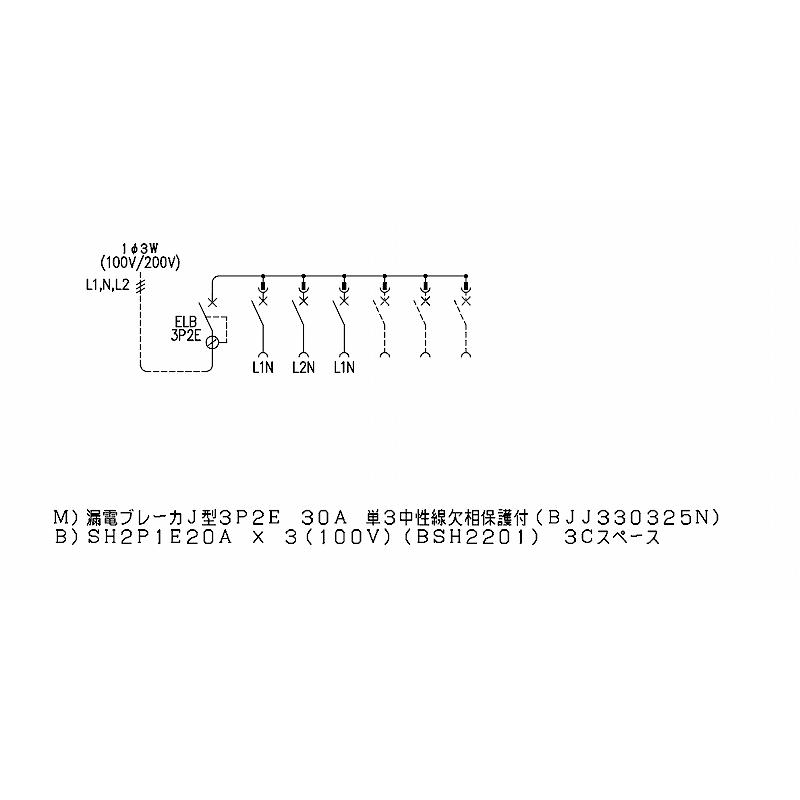 Panasonic（パナソニック） BQWB8333：住宅用分電盤(露出・半埋込両用
