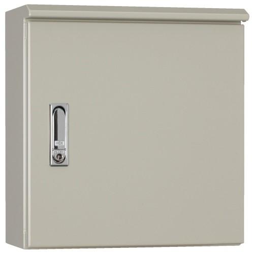 ORZB20-75-1C：ORZ形屋外用キャビネット（水切構造、防塵・防水パッキン付）ヨコ700フカサ200木製基板付