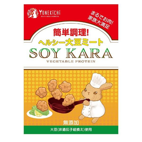 大豆ミート 4個セット 送料無料 唐揚げ ブロック 大豆のお肉 SOYKARA ベジタリアン 食物繊維 440g｜yonekichi｜11