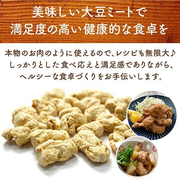 大豆ミート 4個セット 送料無料 唐揚げ ブロック 大豆のお肉 SOYKARA ベジタリアン 食物繊維 440g｜yonekichi｜07