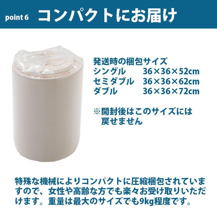 YONERUKO（ヨーネルコ） セミダブル 安心1年保証付き 厚み7cm 高反発