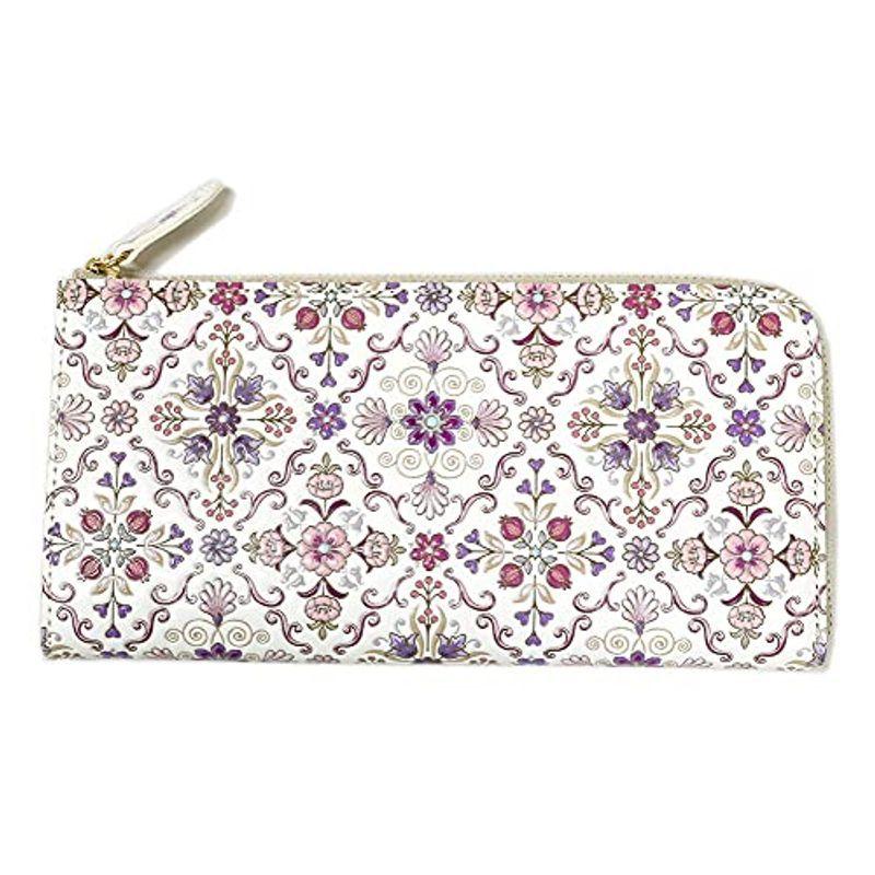 浅草文庫 L字ファスナー 着物 浴衣 長財布 オリエント 柄 スリム 財布 サイフ スリム レディース