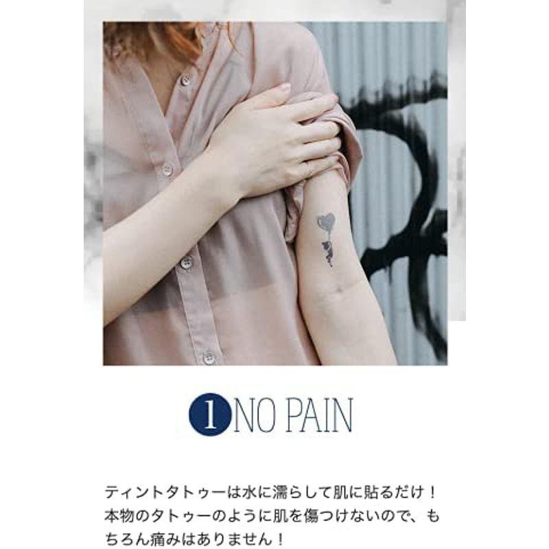 タトゥーシール 韓国 花 フラワー ハート ミニ ニュアンス 可愛い お洒落 新しいブランド