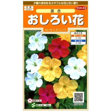 44円 100 正規品 おしろい花 混合 サカタのタネ 3ml 春まき一年草