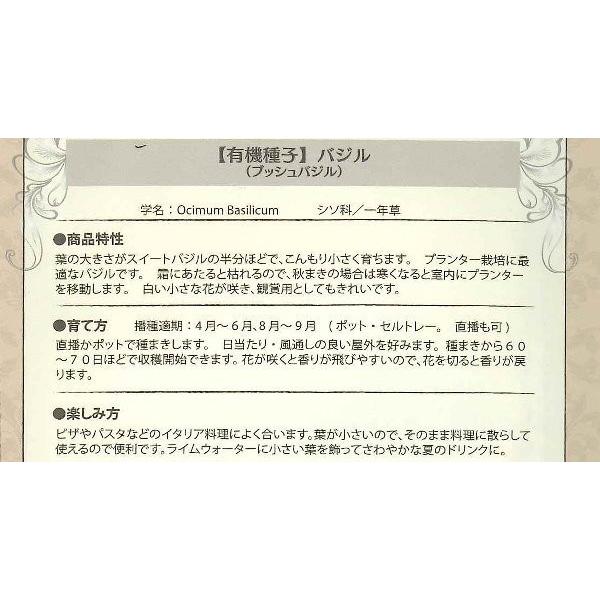 正規店 ブッシュバジル オーガニックシード 有機種子 700粒 Aynaelda Com