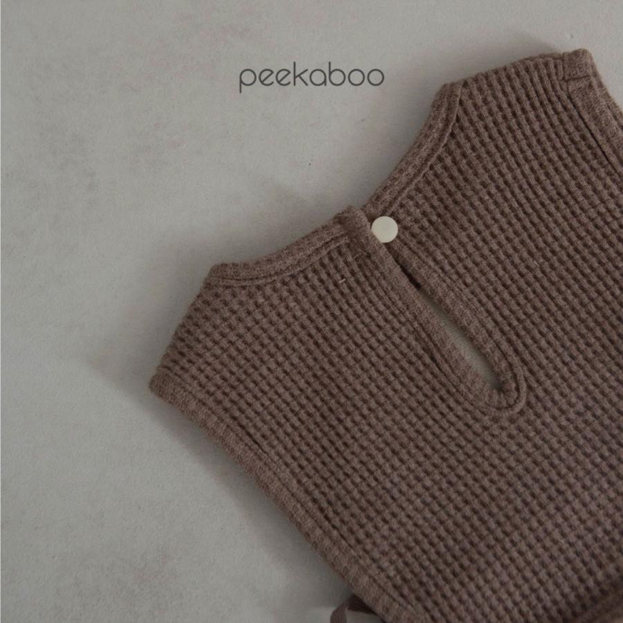 peekaboo スタイ ビブ おしゃれ 女の子 男の子 ワッフル かわいい