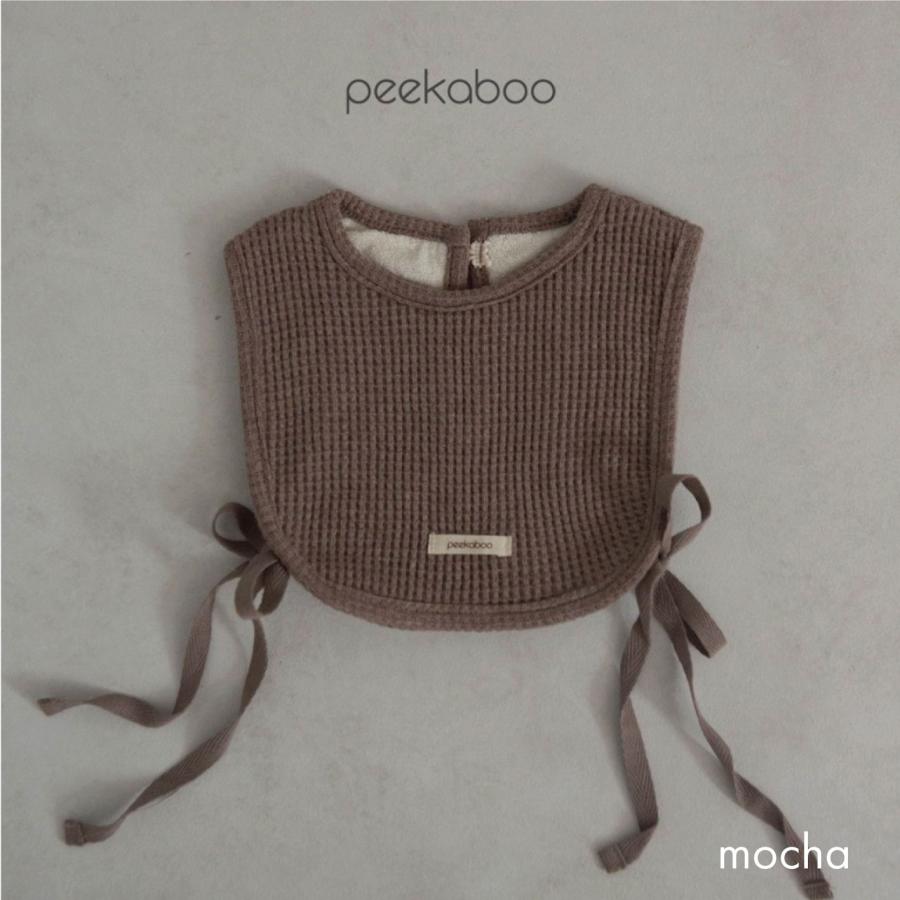 peekaboo スタイ ビブ おしゃれ 女の子 男の子 ワッフル かわいい