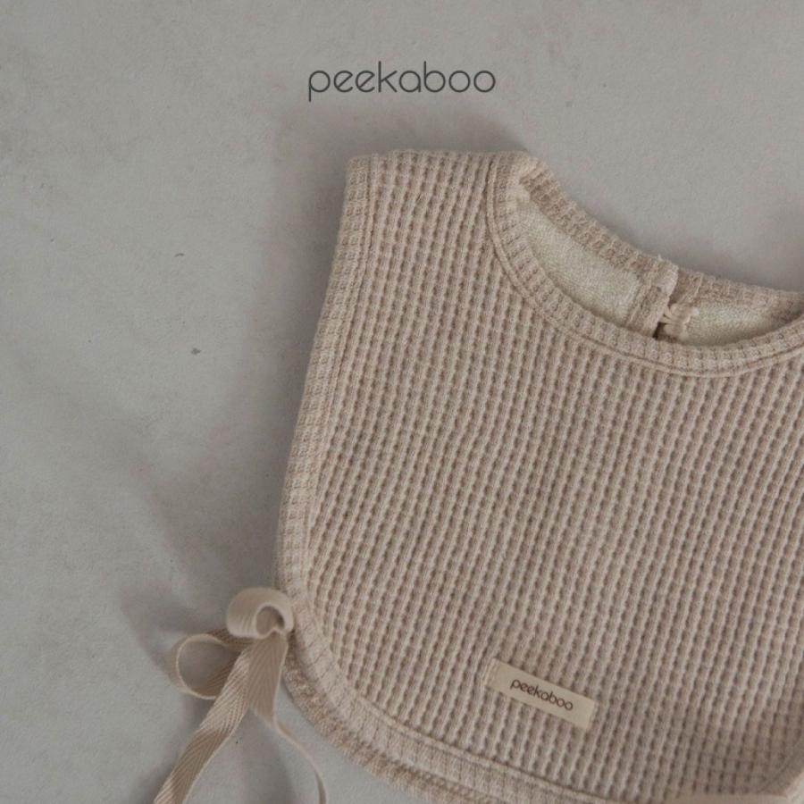 peekaboo スタイ ビブ おしゃれ 女の子 男の子 ワッフル かわいい
