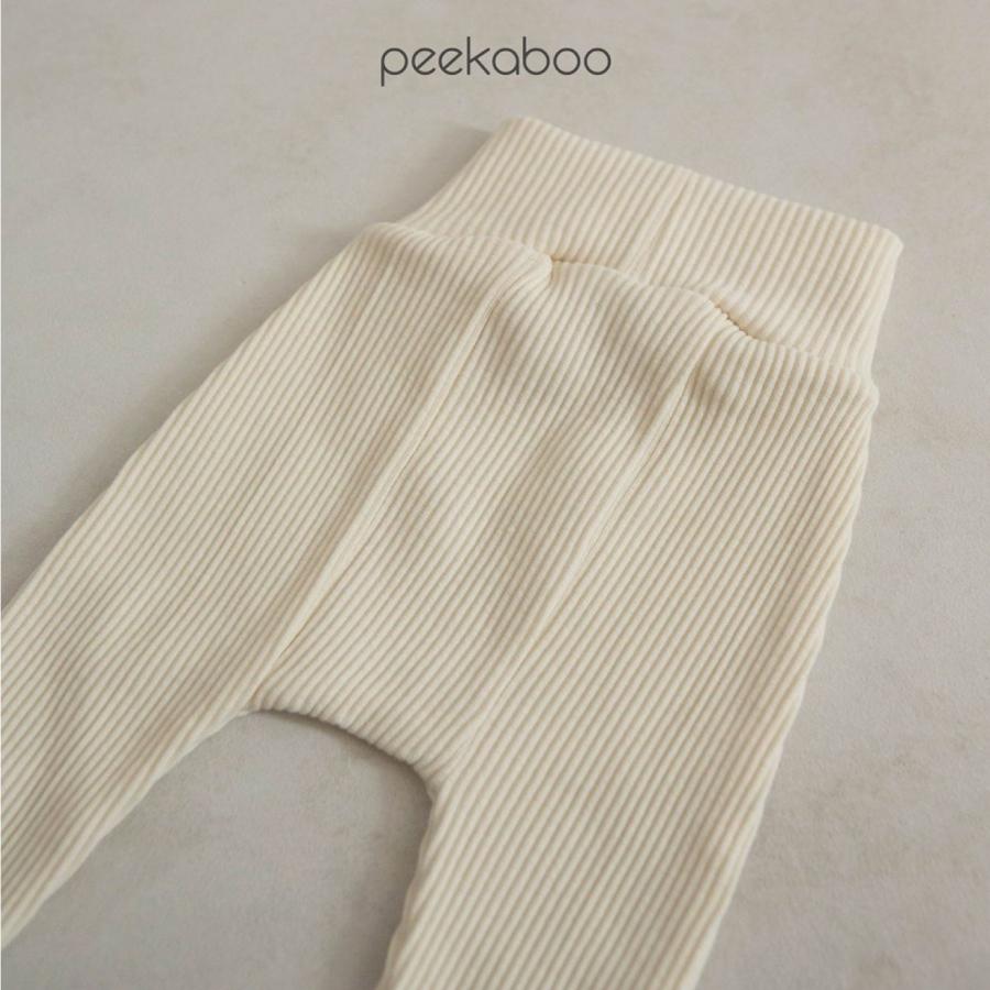 peekaboo レギンス leggings ベビー スパッツ baby 男の子 女の子 70 韓国 ベビー プチプラ くすみカラー リブ 保育園着  韓国子供服｜yongmobaby｜16