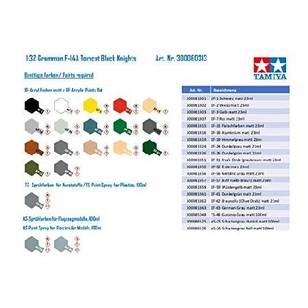タミヤ 1/32 エアークラフトシリーズ No.13 アメリカ海軍 グラマン F-14A トムキャット ブラックナイツ プラモデル 60313 