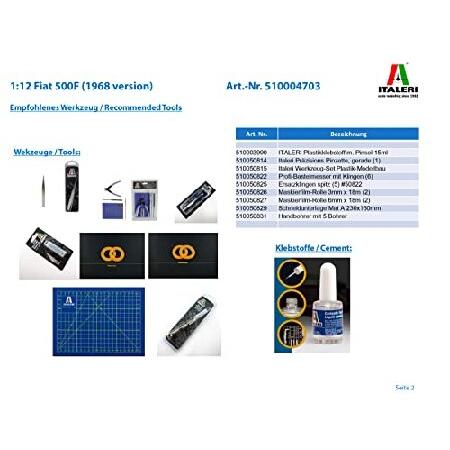 タミヤ イタレリ 1/12 クラシックカーシリーズ No.4703 フィアット 500F プラモデル 37703 