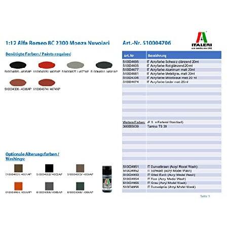 ✨美品✨ イタレリ 1/12 アルファロメオ 8C 2300 モンツァ 日本語説明書付属 プラモデル IT4706 【XU6211689184】(22660円)