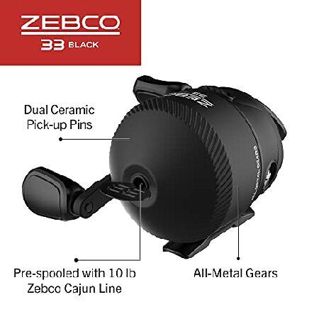 2022特集 Zebco 33 ブラック 602M スピンキャストコンボ 10ポンド Zebco Cajun Line