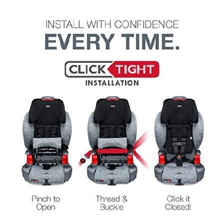 Britax　Grow　with　You　Car　Harness-2-Booster　Gray　Seat,　Cool　Flow　ClickTight