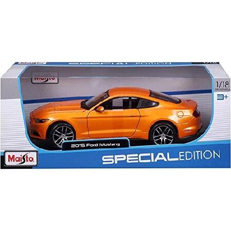 販売特注品 Maisto 1/18スケールモデル フォードマスタングGTレプリカミニチュアモデル2015 (オレンジ)