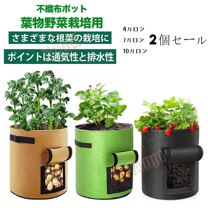 エプダ店 不織布ポット植物栽培バッグポット プランター フェルト 植え袋 ジャガイモ トマト ニンジン 園芸 ガーデン 植物育成 野菜栽培 発育促進 野菜用 家庭用 12 a Yoppi 通販 Yahoo ショッピング